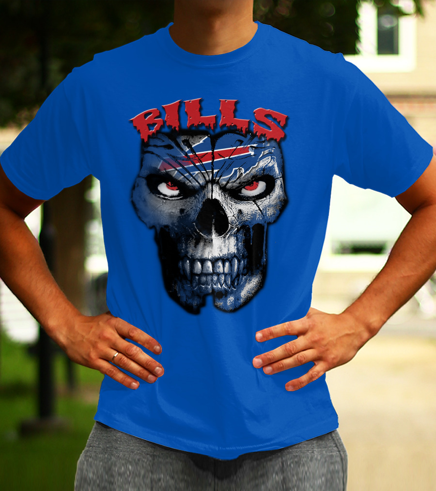 Buffalo Bills Skull Logo T-Shirt