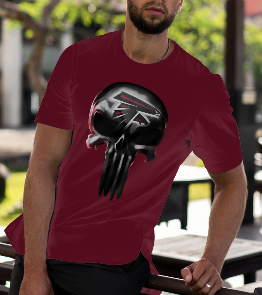 Atlanta Falcons Skull Logo T-Shirt