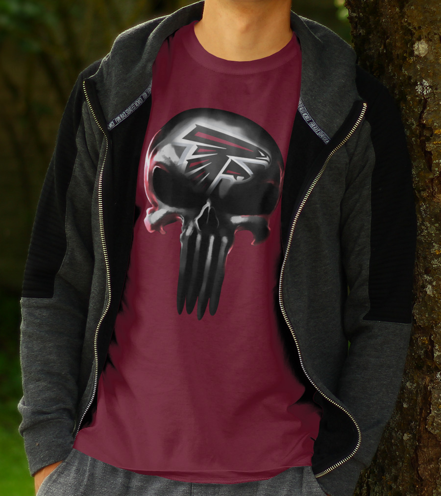 Atlanta Falcons Skull Logo T-Shirt