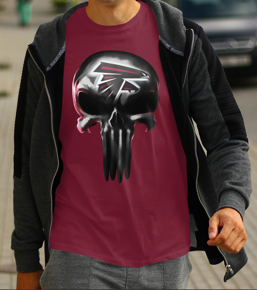 Atlanta Falcons Skull Logo T-Shirt