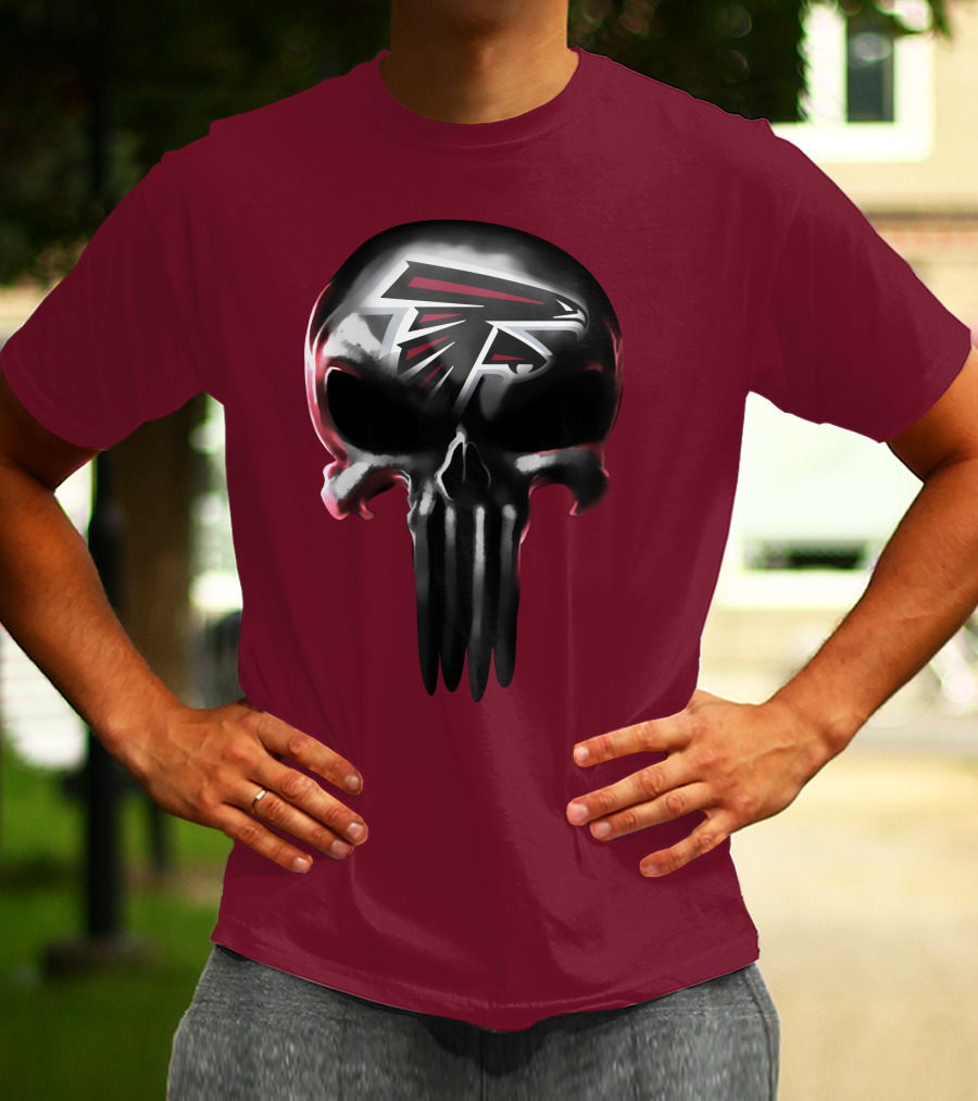 Atlanta Falcons Skull Logo T-Shirt