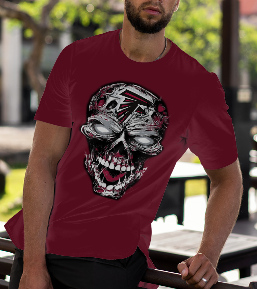 Atlanta Falcons Skull T-Shirt