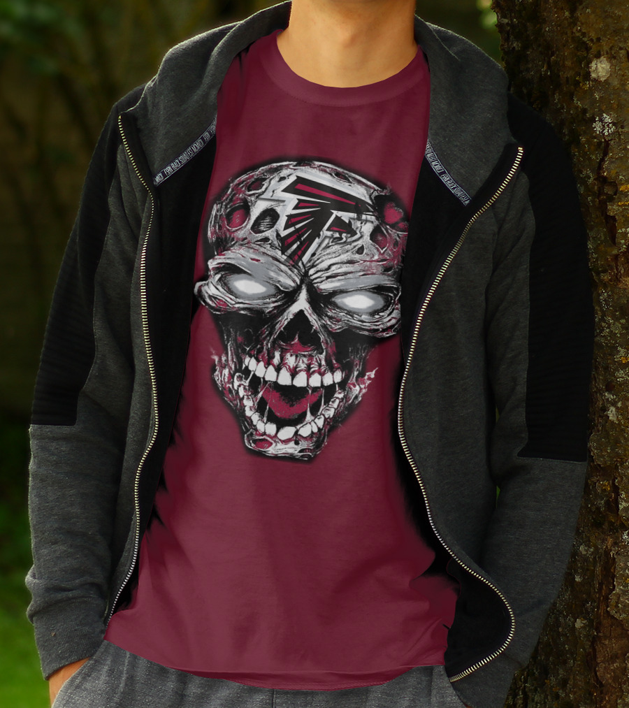 Atlanta Falcons Skull T-Shirt
