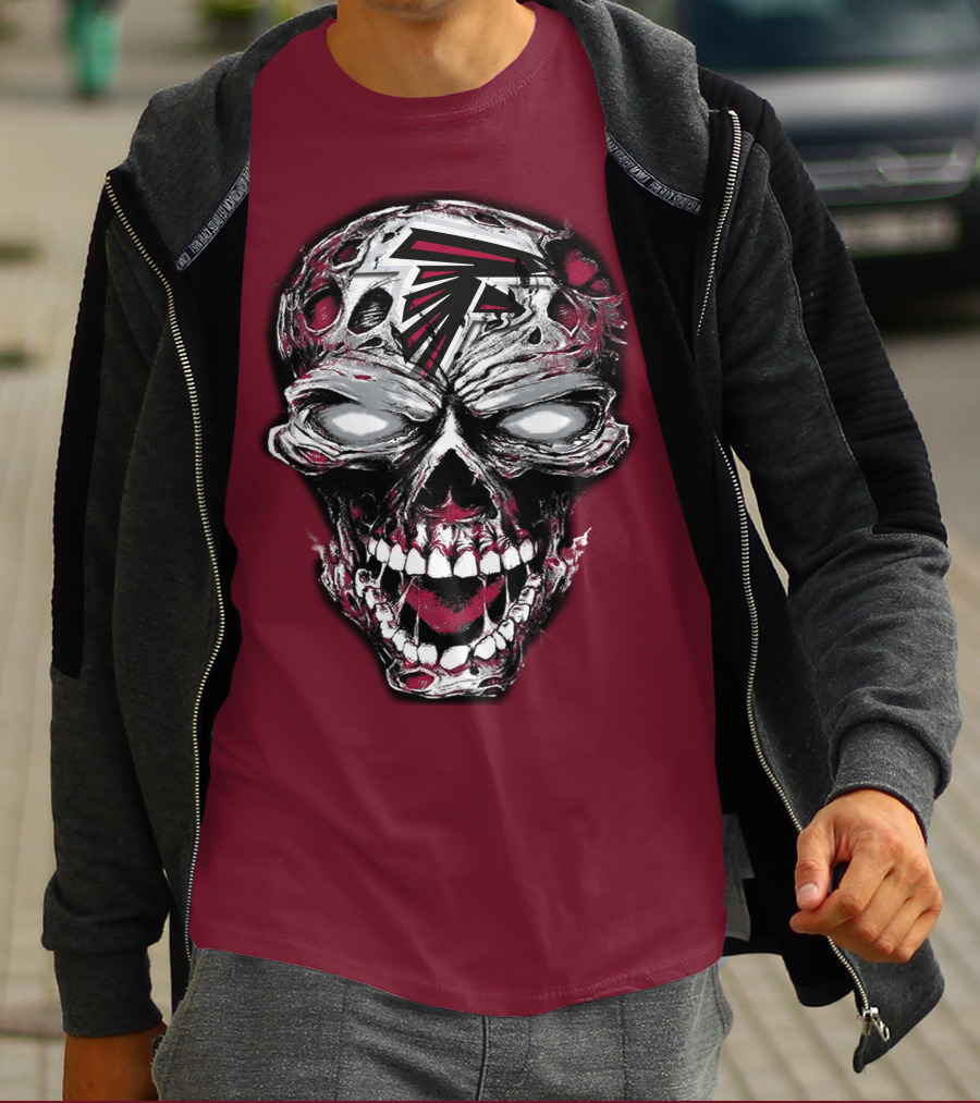 Atlanta Falcons Skull T-Shirt