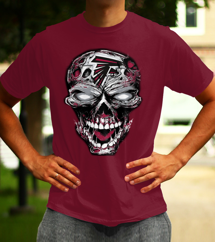 Atlanta Falcons Skull T-Shirt