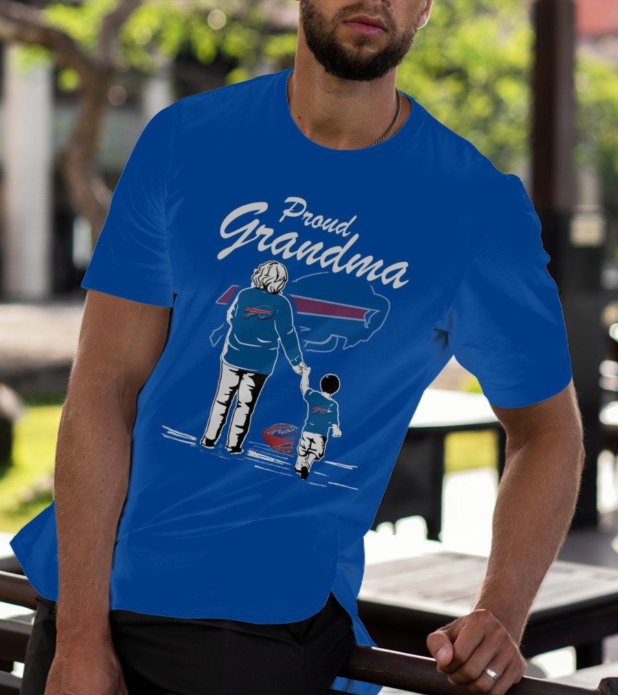 Proud Grandma Buffalo Bills Family Fan Love Football Generations T-Shirt