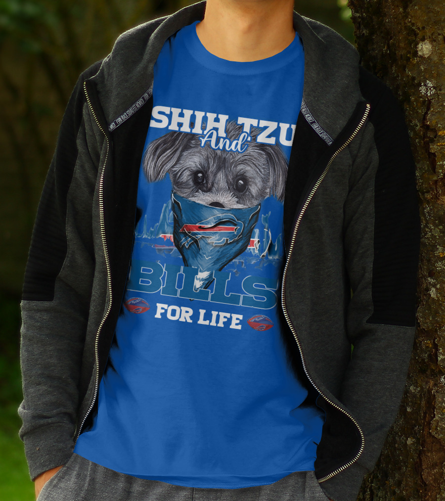 Shih Tzu And Bills For Life T-Shirt