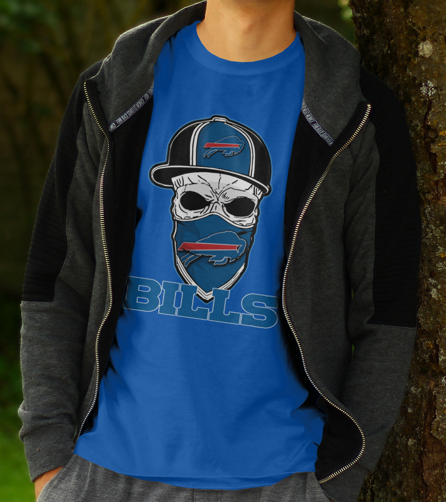Skull Hat Bills Buffalo T-Shirt