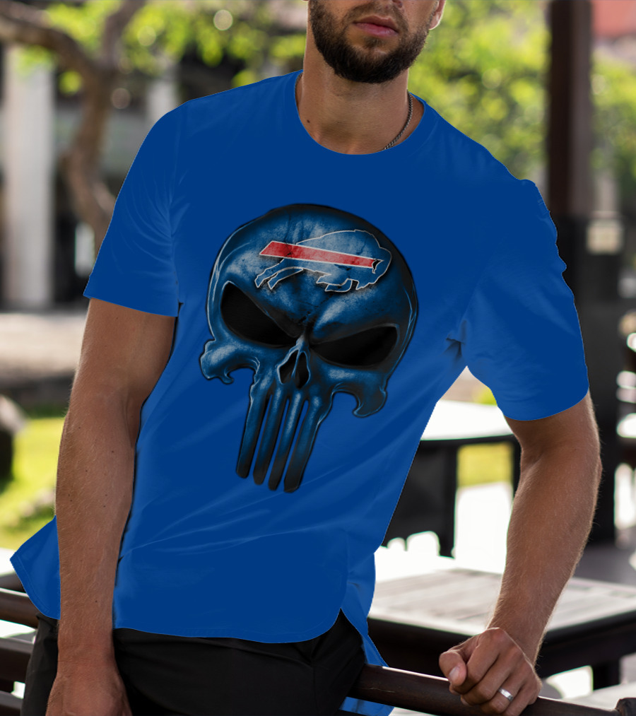 Buffalo Bills Skull Punisher T-Shirt