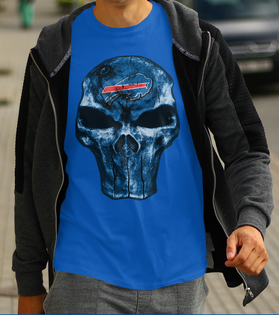 Buffalo Bills Skull Fan T-Shirt