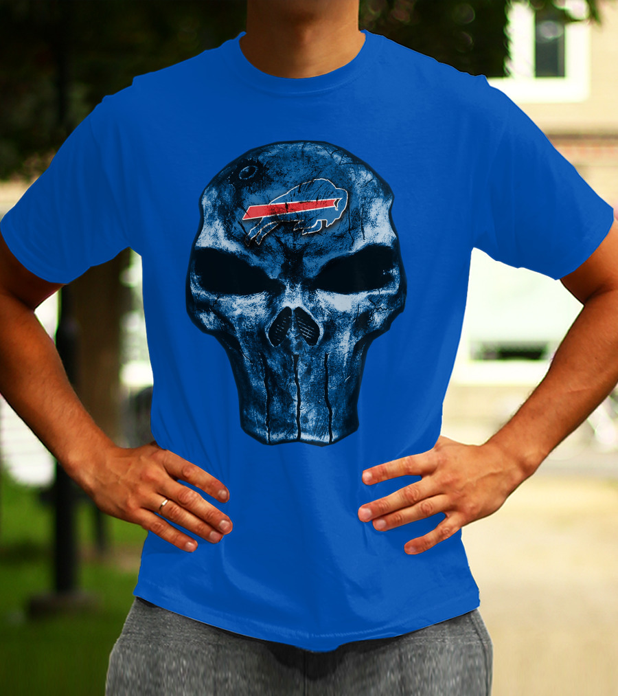 Buffalo Bills Skull Fan T-Shirt
