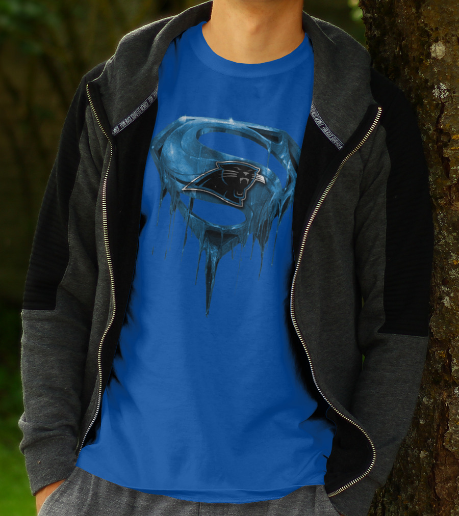 Spm Carolina Panthers Superman Ice T-Shirt