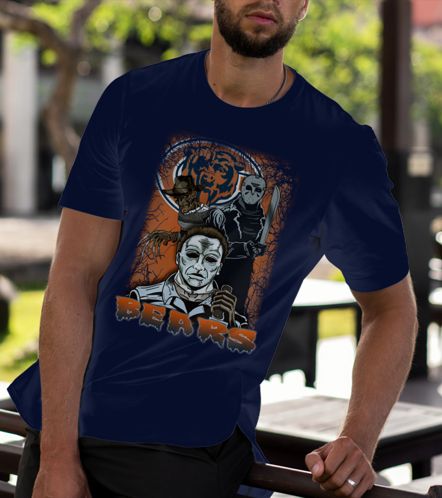 Chicago Bears Horror Icons Bear T-Shirt