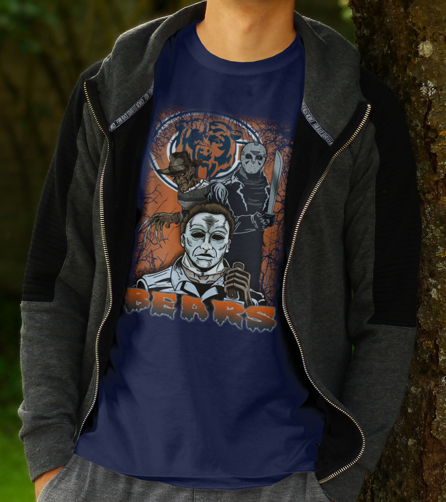 Chicago Bears Horror Icons Bear T-Shirt