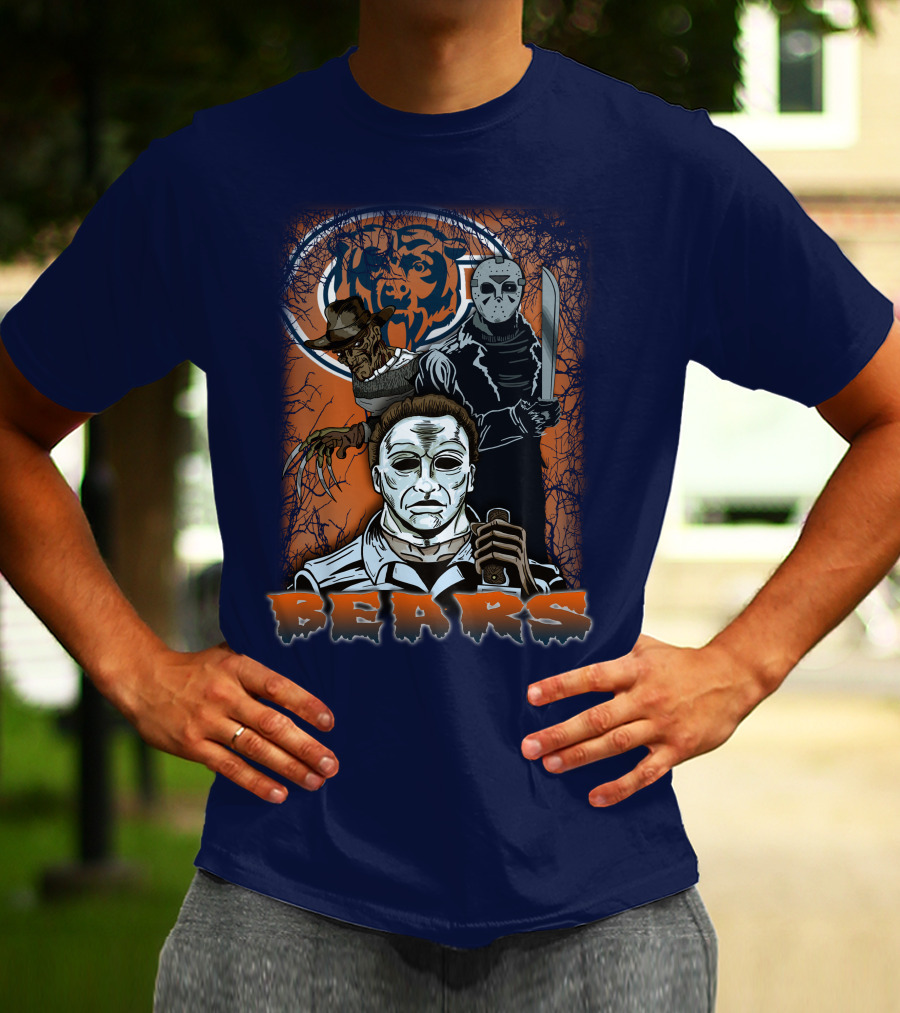 Chicago Bears Horror Icons Bear T-Shirt
