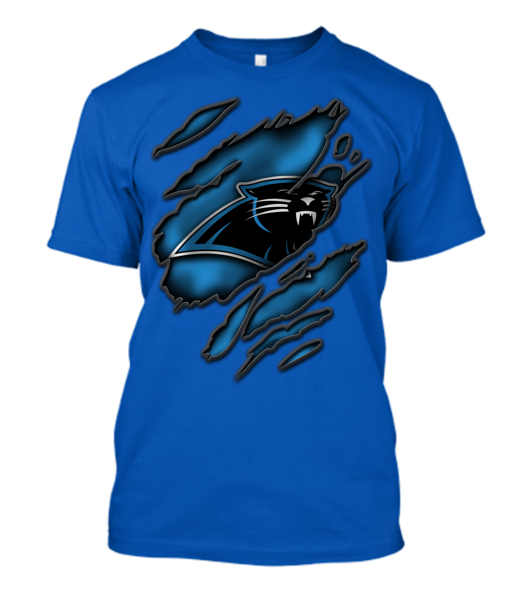 Torn Carolina Panthers Claw Mark T-Shirt