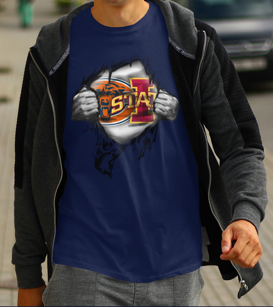 Chicago Bears Iowa State Cyclones T-Shirt