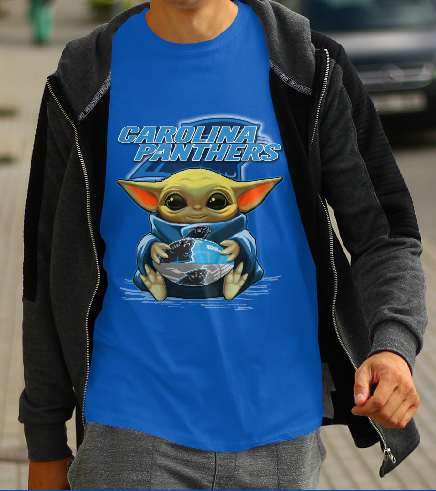 Carolina Panthers Yoda Football Fan T-Shirt