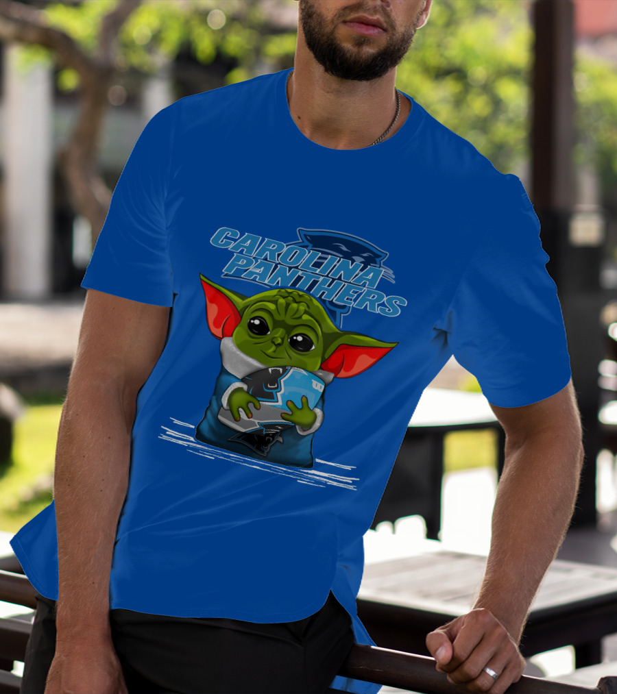 Yoda Carolina Panthers Football Fan T-Shirt