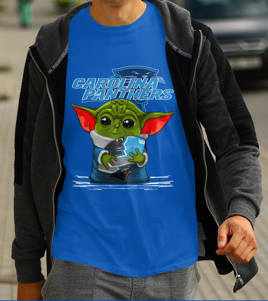 Yoda Carolina Panthers Football Fan T-Shirt