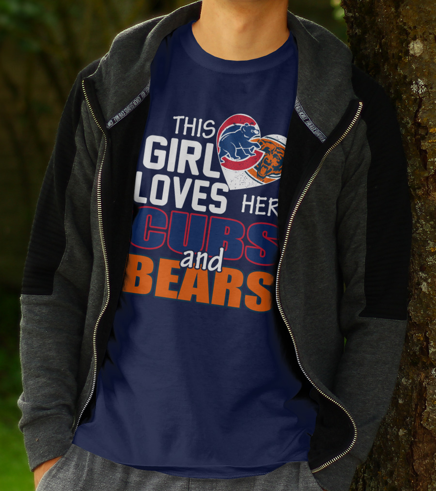 This Girl Loves Her Cubs And Bears T-Shirt