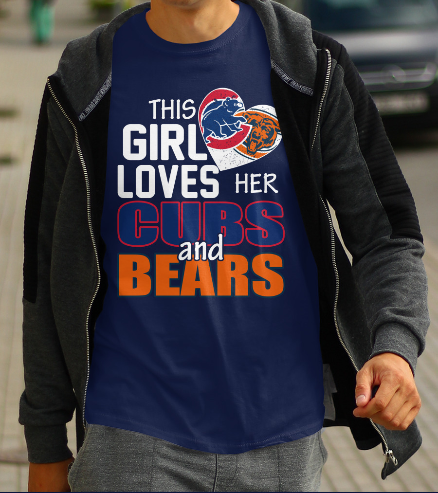 This Girl Loves Her Cubs And Bears T-Shirt