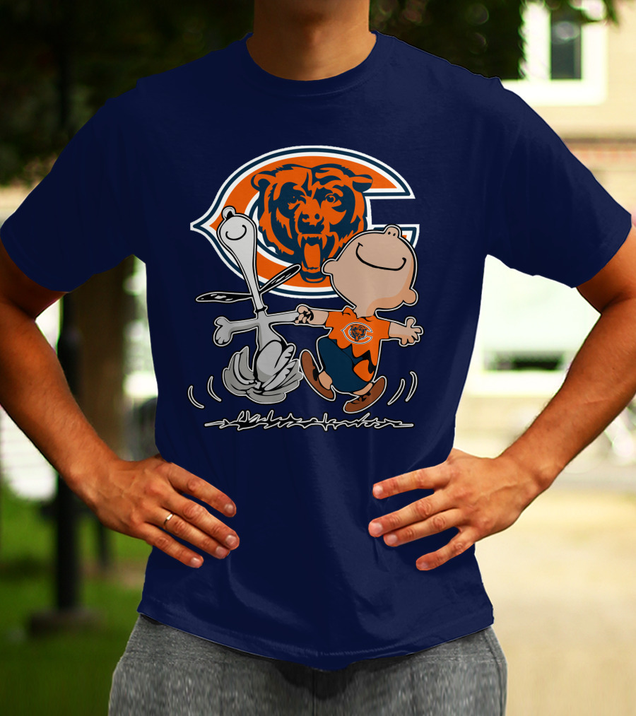 Chicago Bears Peanuts Character Celebration T-Shirt