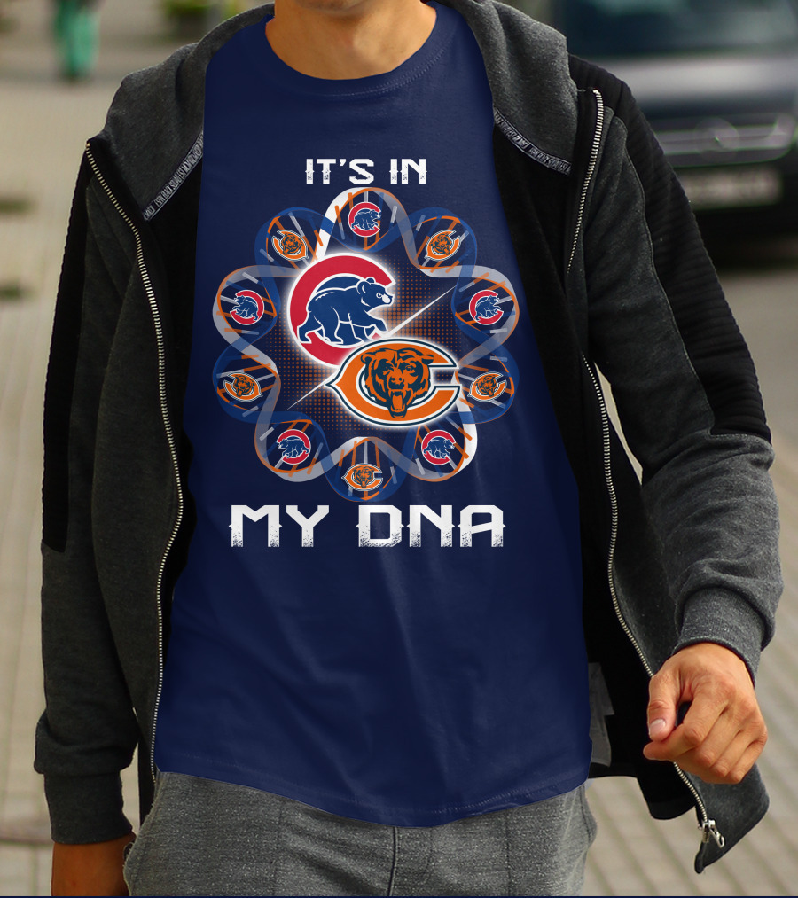 It's In My Dna Chicago Bears Logos T-Shirt