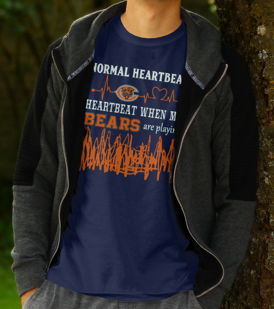 Normal Heartbeat Heartbeat When My Bears Are Playing T-Shirt