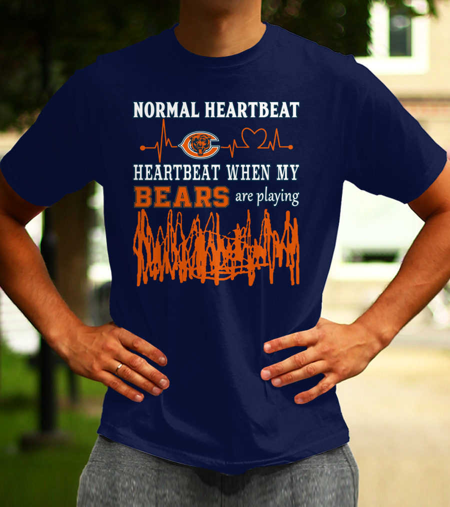 Normal Heartbeat Heartbeat When My Bears Are Playing T-Shirt