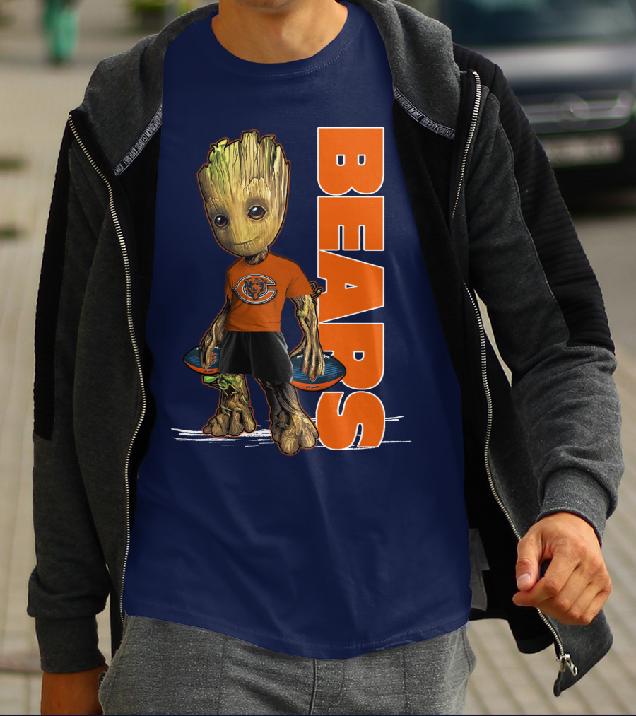 Groot Bears Chicago Nfl Football Fan T-Shirt
