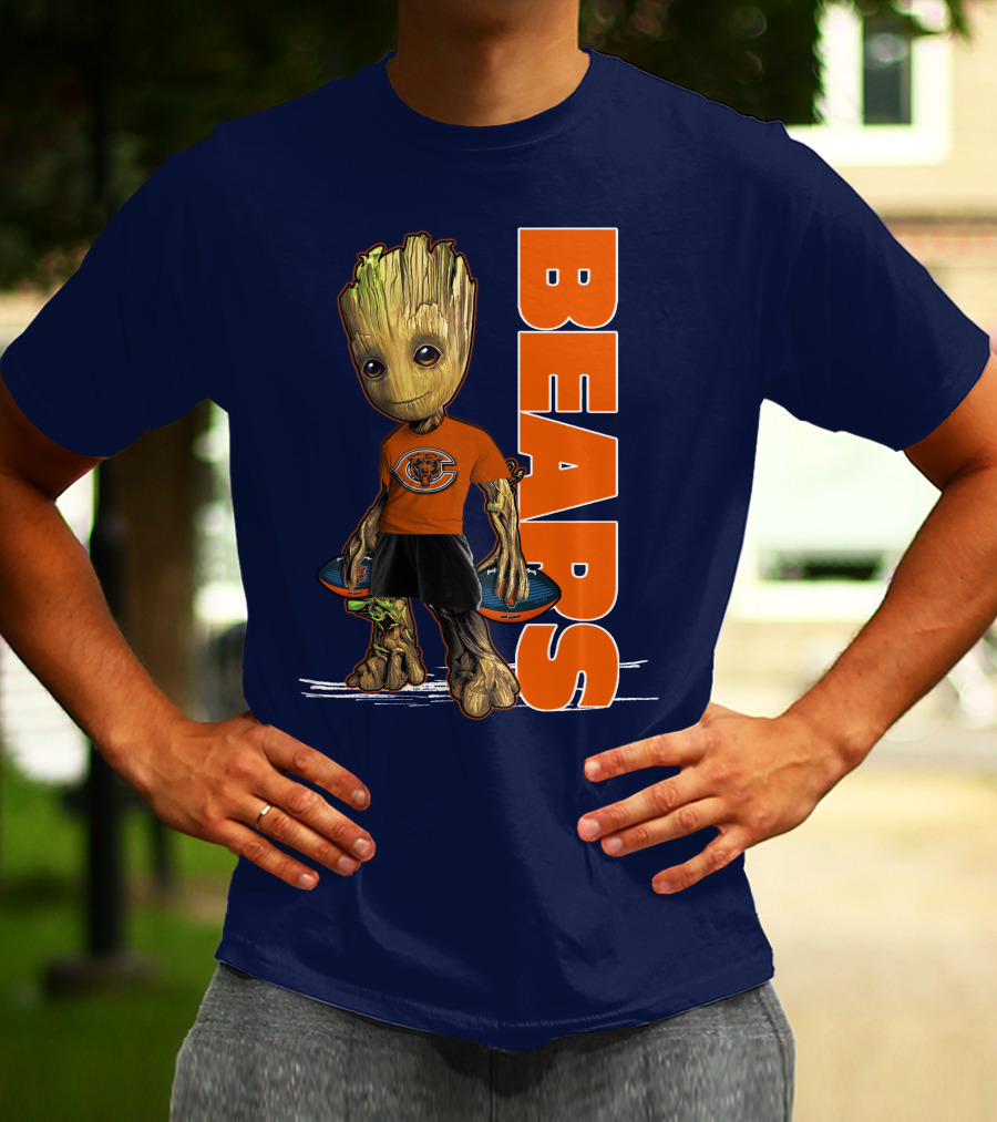 Groot Bears Chicago Nfl Football Fan T-Shirt