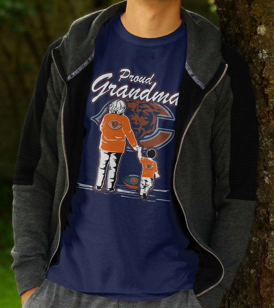 Proud Grandma Chicago Bears Family Spirit T-Shirt