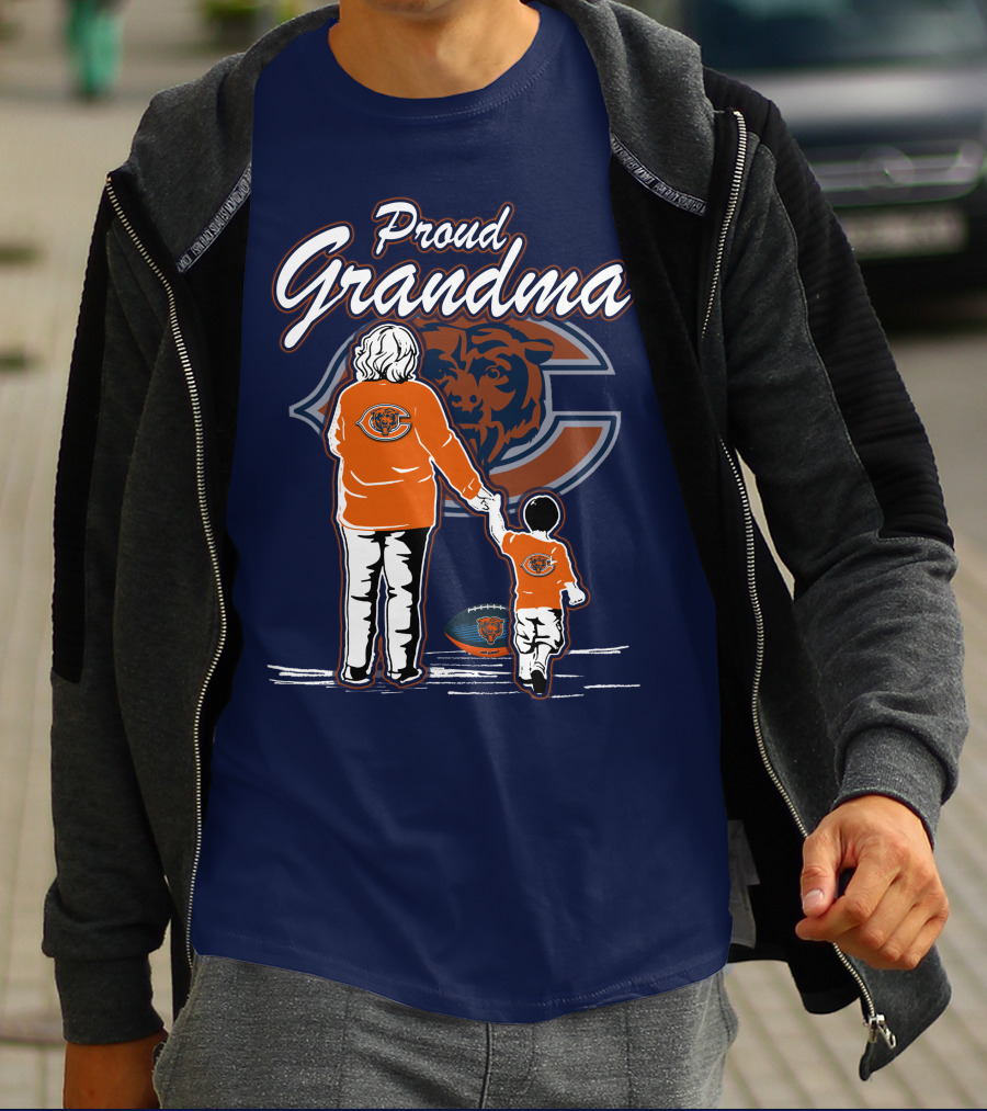 Proud Grandma Chicago Bears Family Spirit T-Shirt