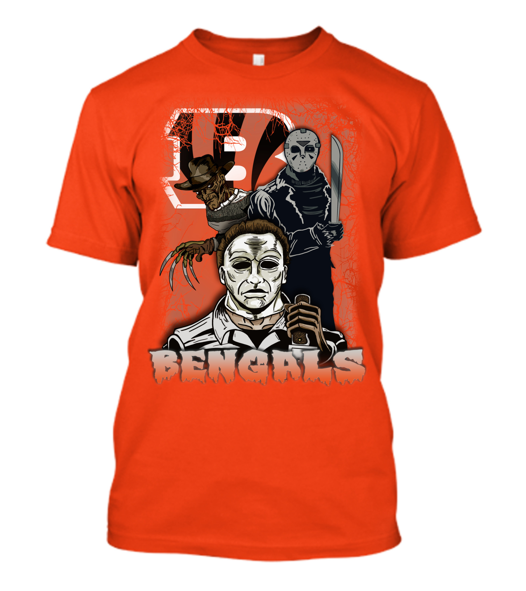 Cincinnati Bengals Horror Icons T-Shirt