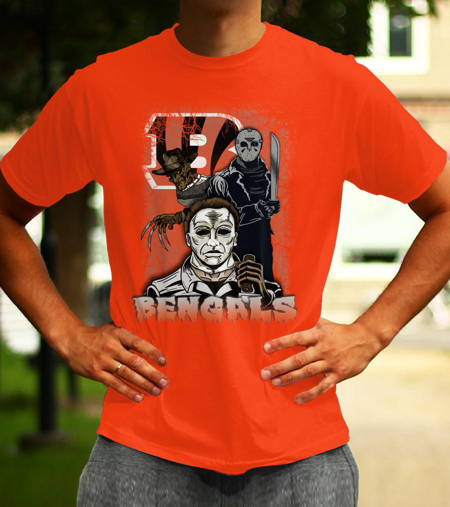 Cincinnati Bengals Horror Icons T-Shirt