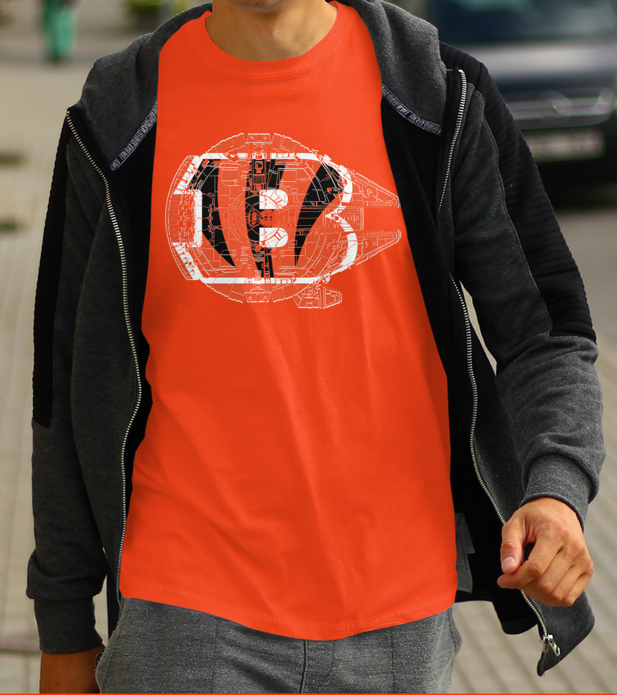 Cincinnati Bengals Millennium Falcon T-Shirt
