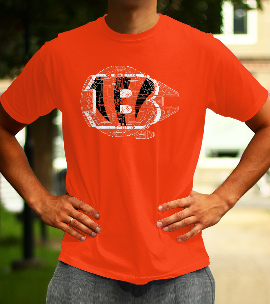Cincinnati Bengals Millennium Falcon T-Shirt