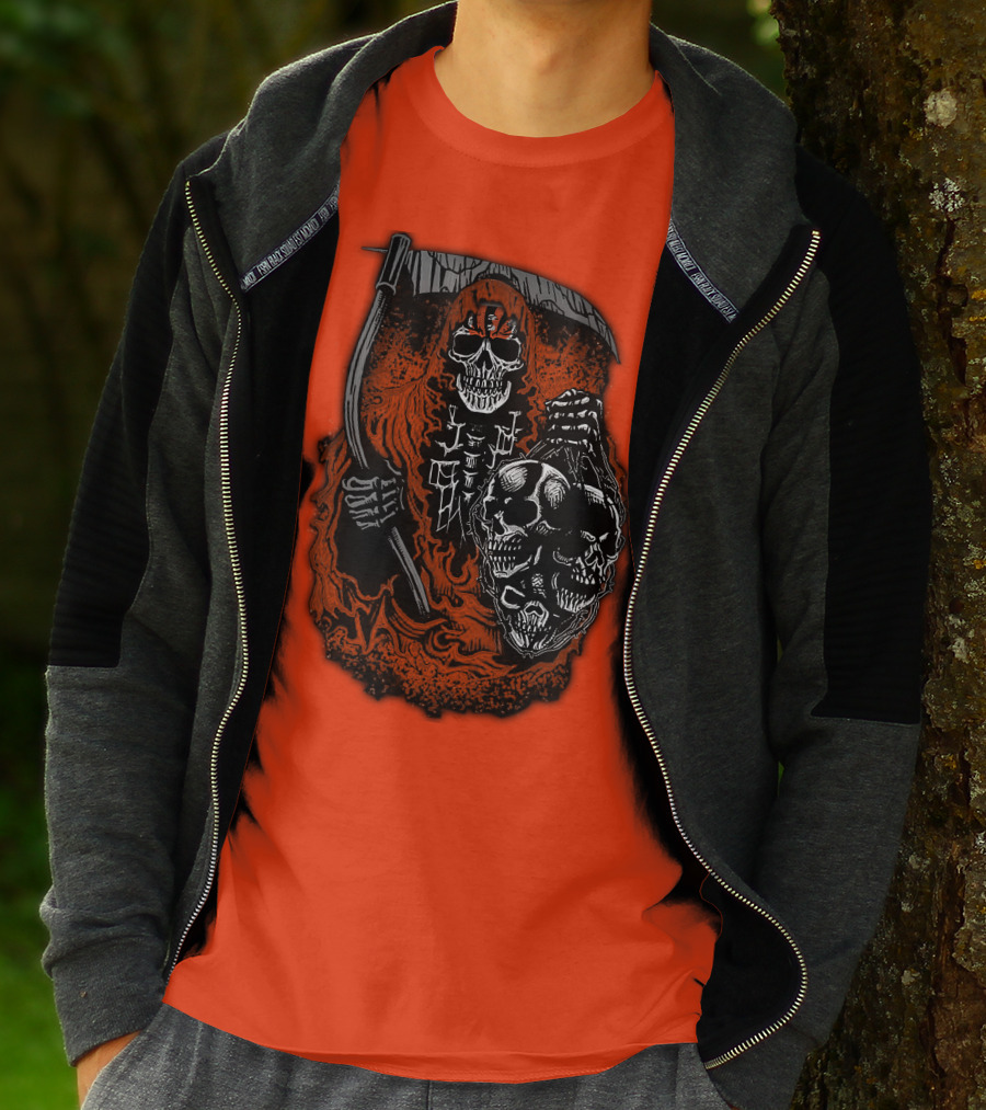 Cincinnati Bengals Reaper Skull T-Shirt
