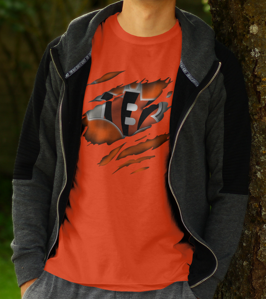 Cincinnati Bengals Tiger Stripes T-Shirt