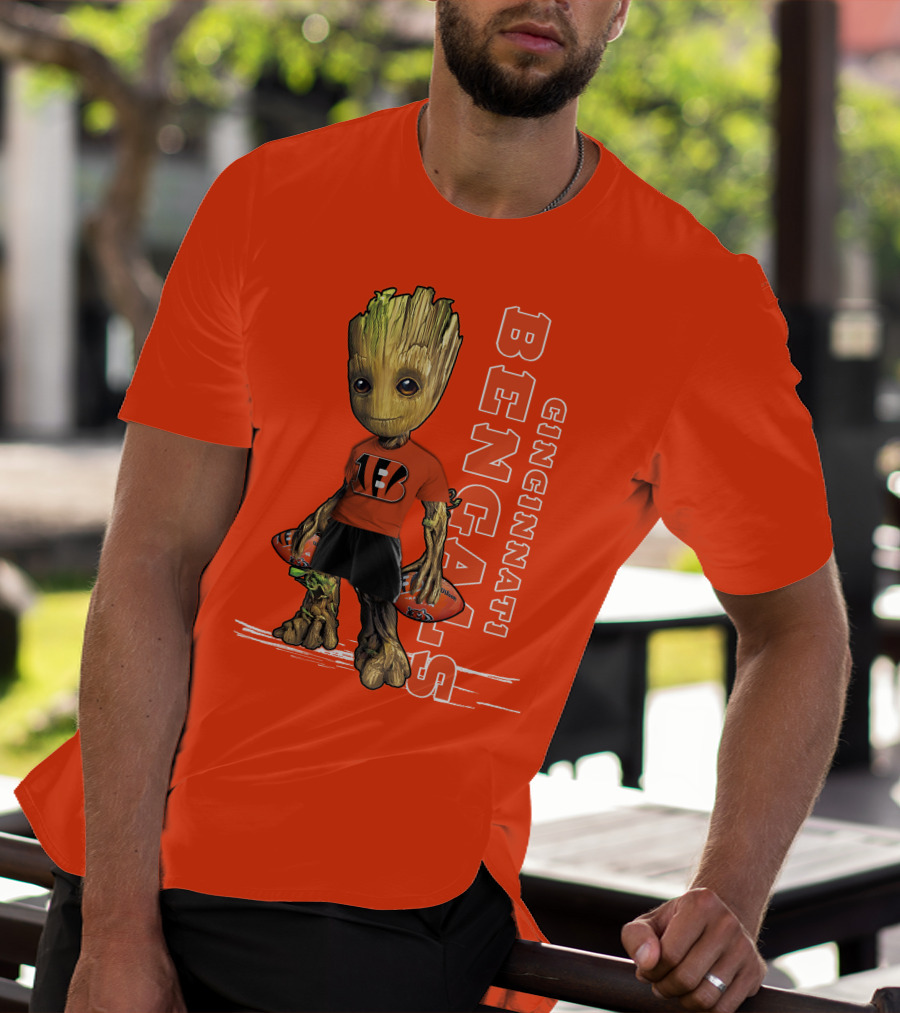 Groot V1 Cincinnati Bengals Football T-Shirt