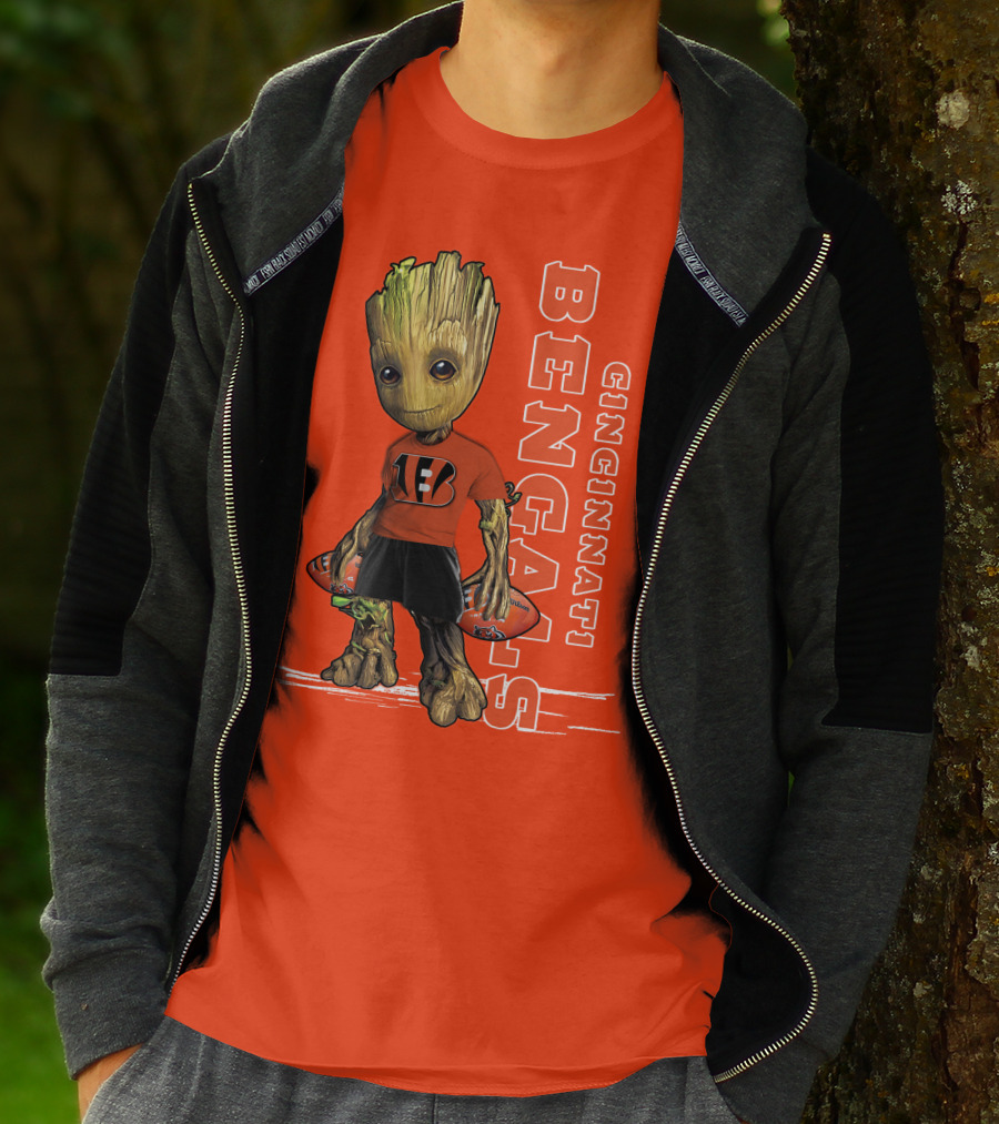 Groot V1 Cincinnati Bengals Football T-Shirt