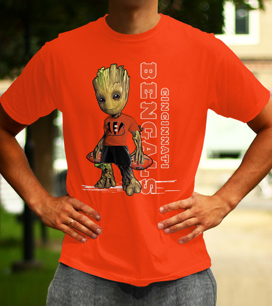 Groot V1 Cincinnati Bengals Football T-Shirt