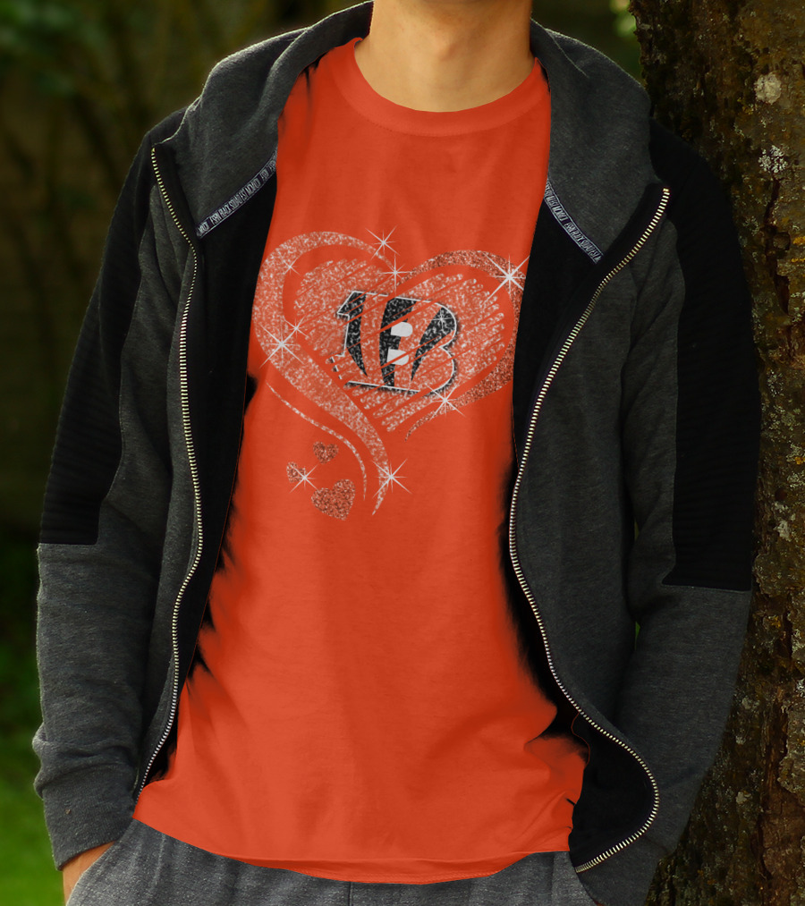 Heart Diamond Bengals Love T-Shirt