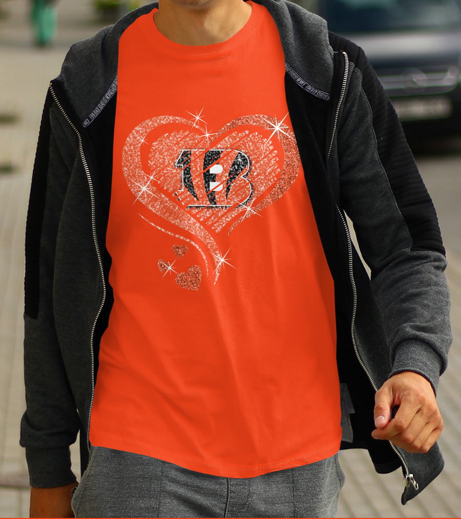 Heart Diamond Bengals Love T-Shirt