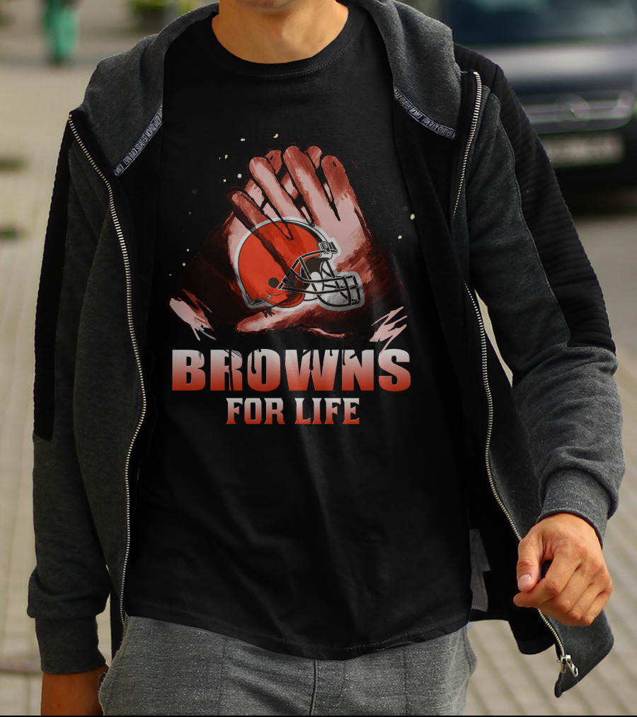 Cleveland Browns For Life Football Team Fan T-Shirt