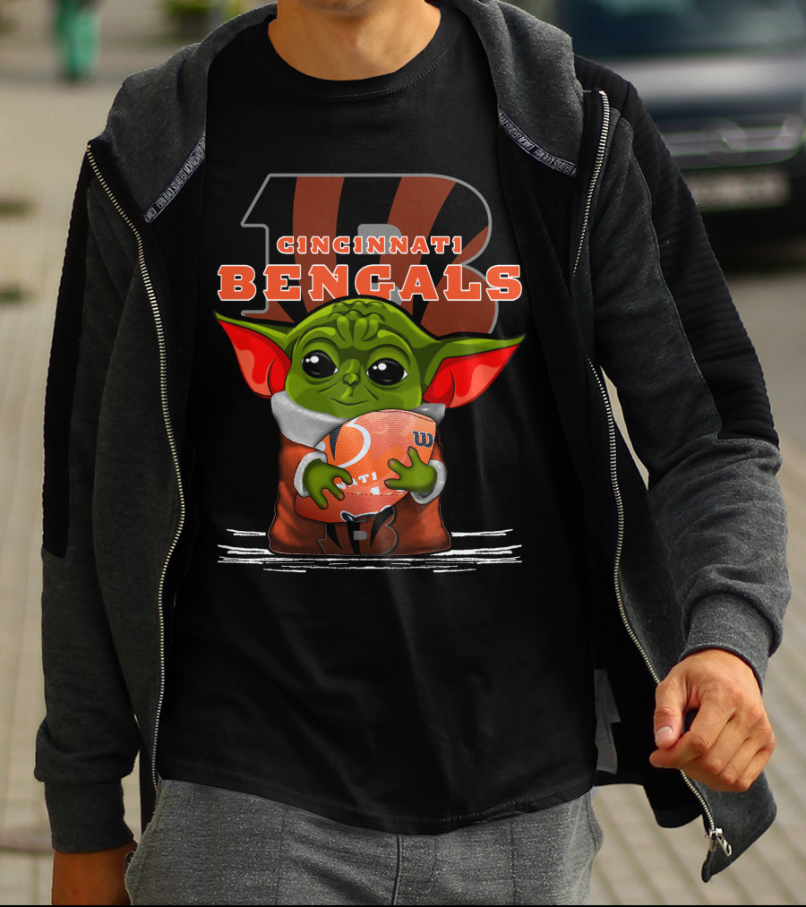 Yoda Cincinnati Bengals Football Fan T-Shirt