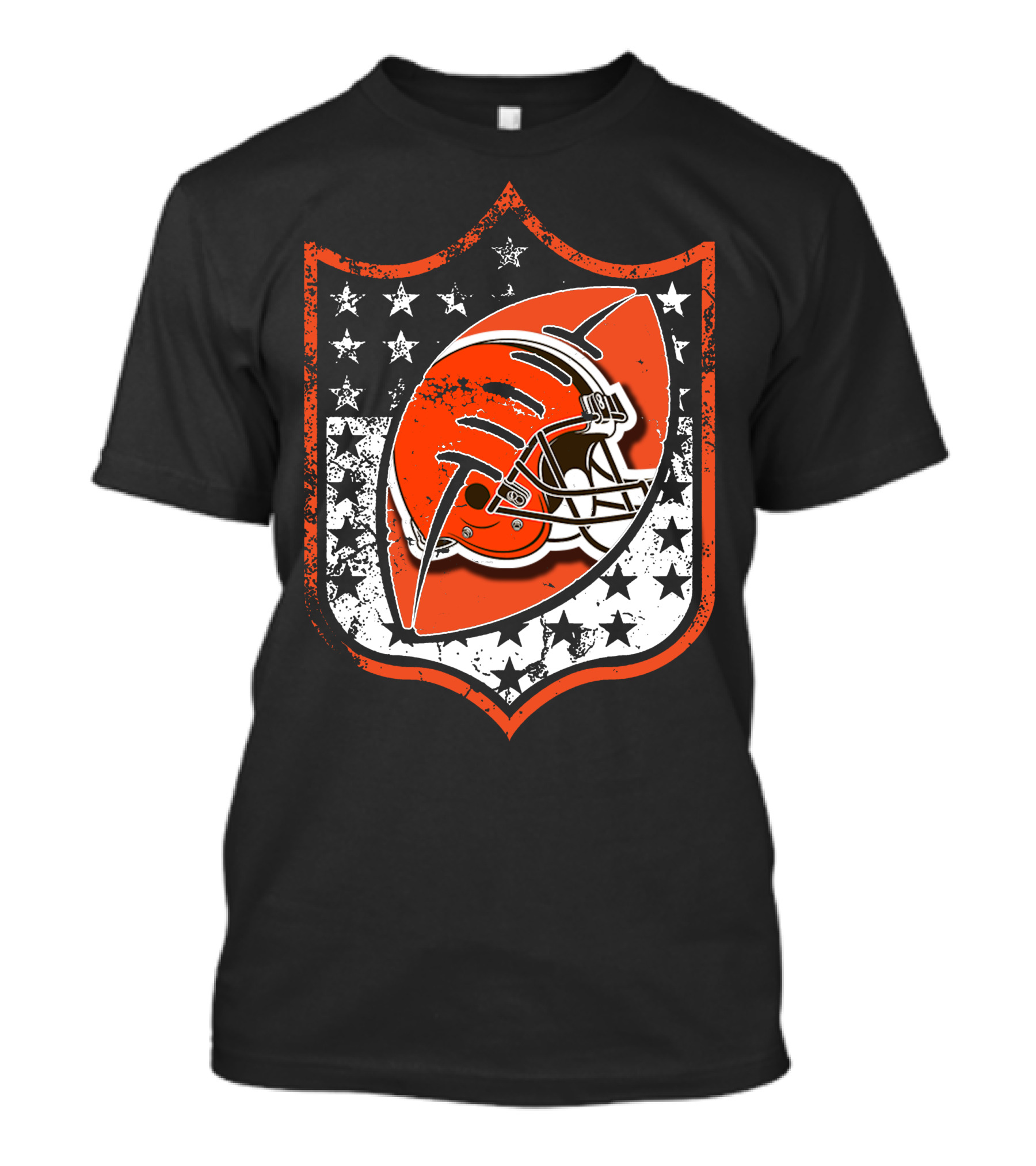 Cleveland Browns Helmet Stars And Stripes T-Shirt
