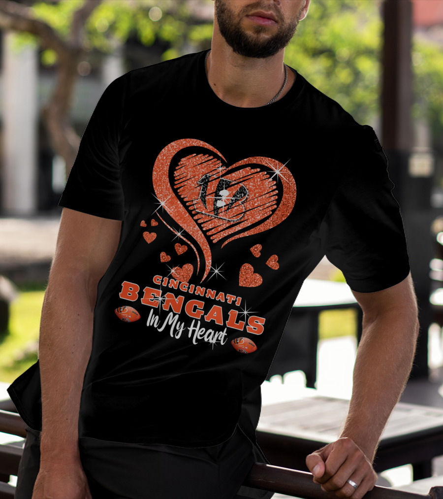 Cincinnati Bengals Heart Logo In My Heart T-Shirt