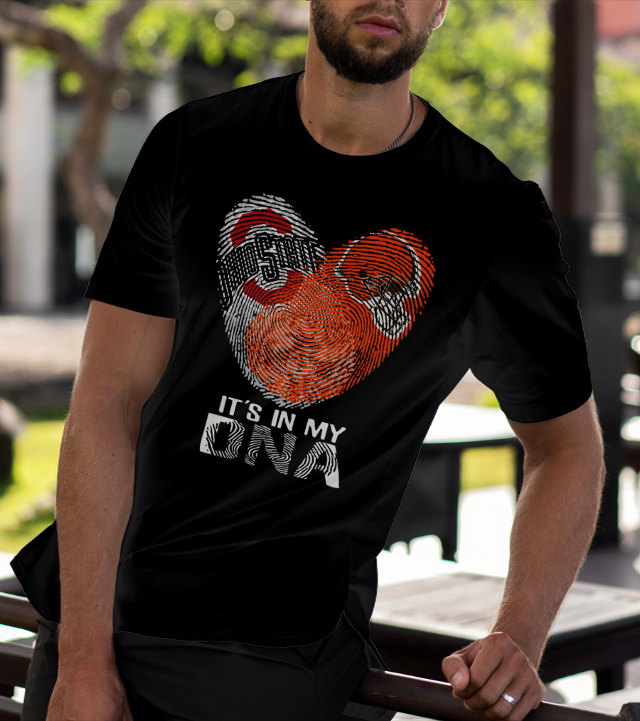It's In My Dna Cleveland Browns Ohio State Buckeyes T-Shirt